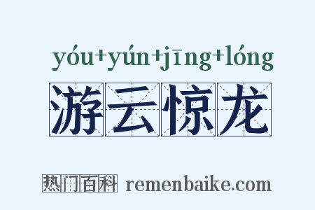 游云惊龙是什么意思的图片